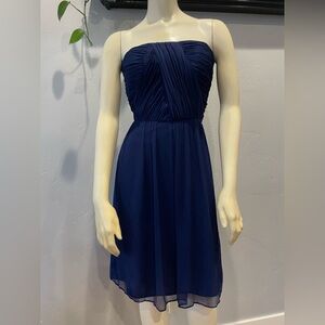 Donna Morgan 100% silk sapphire Blue Dress size 8